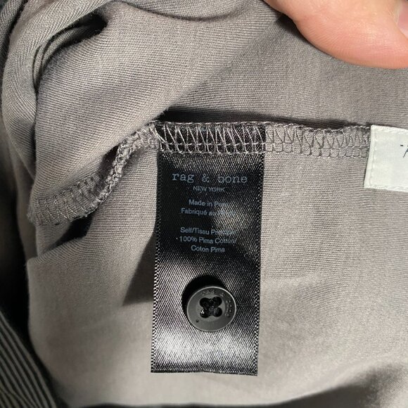 Rag & Bone Striped Polo Shirt Size L - Picture 6 of 8
